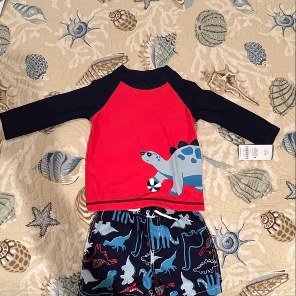 Brand New With Tags Carter’s 2 Piece 18 Month Boys Bathing Suit - Picture 3 of 3